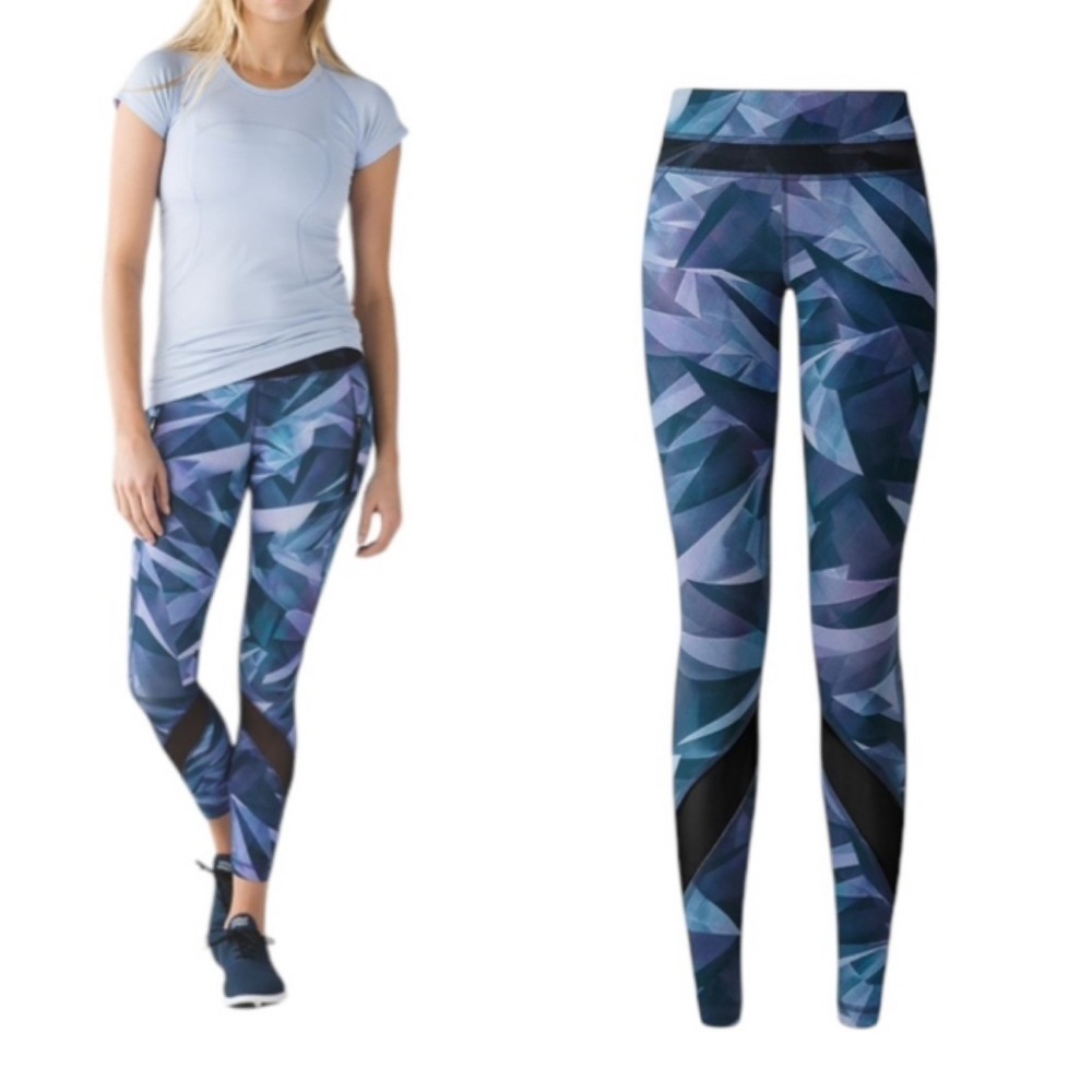 Lululemon Inspire Tight II Mesh Pretty Prism Multi Legging Size 4